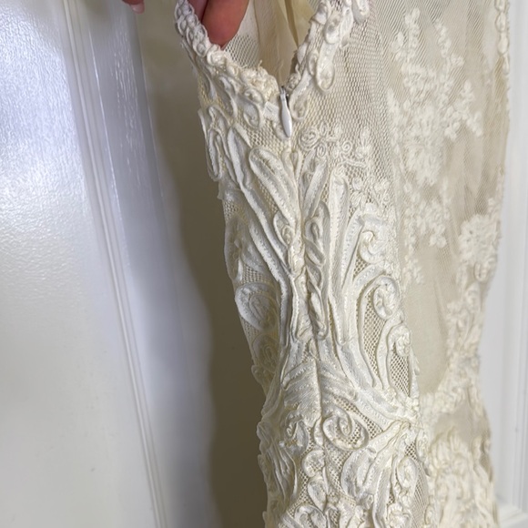 BHLDN Cream Sleeveless Sheath Mini Dress - Picture 8 of 11